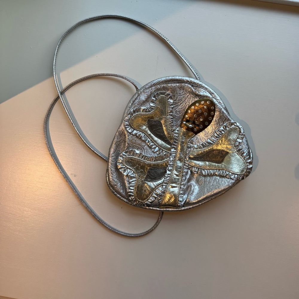 Silver and Gold Crossbody Bag